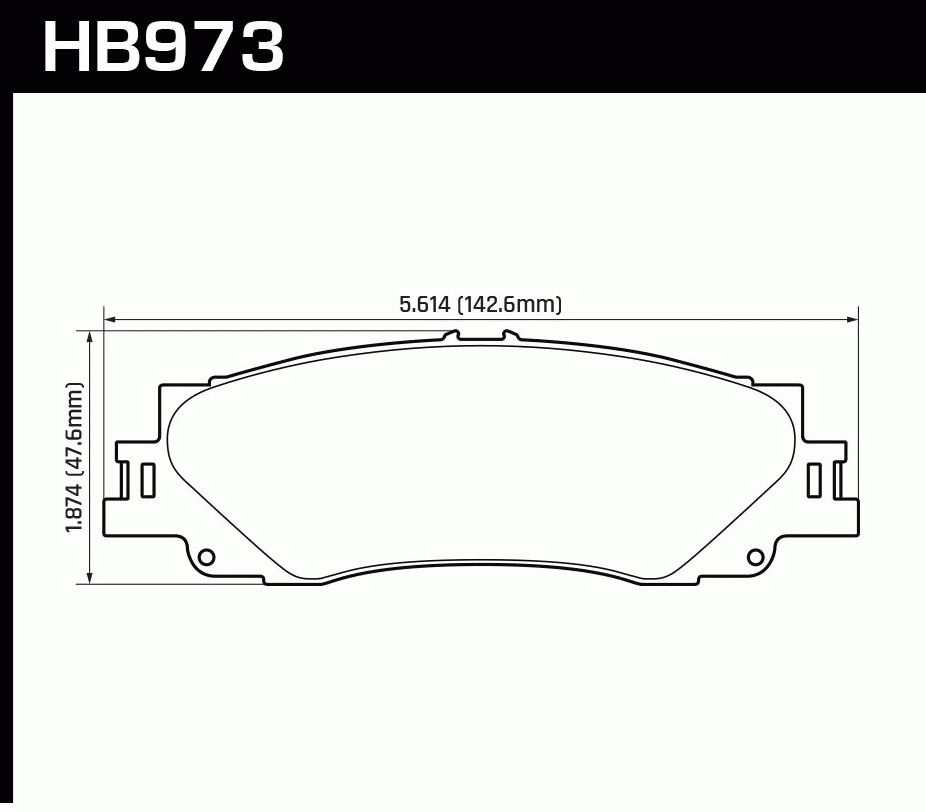 Тормозные колодки HAWK HB973Y.590